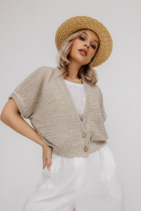 Жилет из льна 7-52