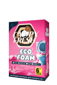 CAPYFRESH ECO FOAM - Мощная экологичная чистка без агрессивной химии!Чистящий порошок для туалета 3 в 1 Сакура