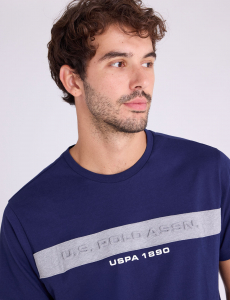 USPA EMBOSSED LOGO JERSEY T-SHIRT
