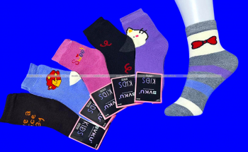 BVKU носки детские внутри махра с разными рисунками арт. С 237