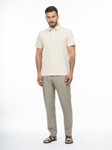 Поло из хлопкового трикотажа