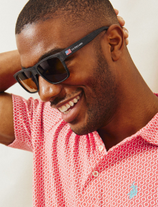 MEN'S POLARIZED FLAG BRANDED SPORT SUNGLASSES