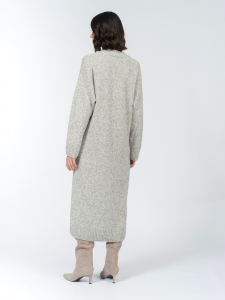 Платье из буклированной пряжи с шерстью мериноса и альпаки