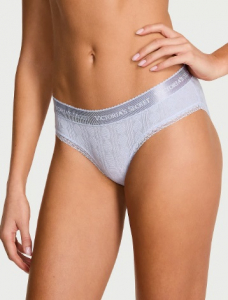 Logo Heart Pointelle Hiphugger Panty