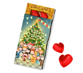 ГИФТ, НОВОГОДНИЙ МАСКАРАД, Конфеты шоколадные с ореховым кремом, 115 гр., TM Prod.Art