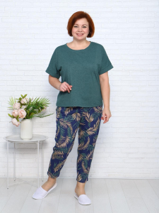 Бернас - пижама изумруд