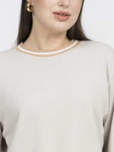 Свитшот из хлопкового трикотажа