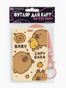 Футляр для карт с брелоком ПО ПЛАНУ. 