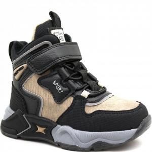 T501-2F черн/кор Ботинки деми для мальчиков (27-32)/8