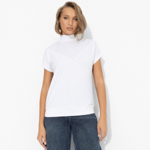 Водолазка в рубчик, Нота нежности (белая)