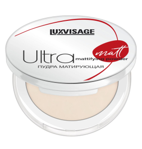 Пудра компактная Ultra matt LUXVISAGE бежевый тон 104 Warm beige матирующий эффект