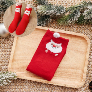 Носочки новогодние Санта 1 пара (Размер 36-39)