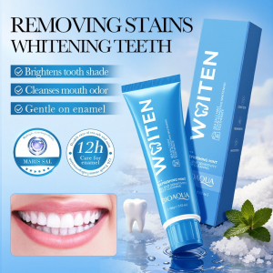 Зубная паста с мятой и морской солью для удаления зубного камня BIOAQUA Sea Salt Mint Stain-Removing Whitening, 100 гр