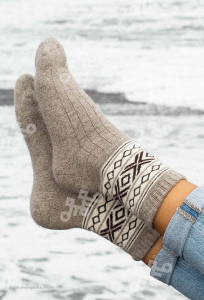 Носки из 100% монгольской шерсти        (арт. 01106)