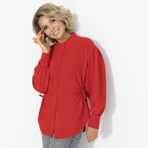 Рубашка с акцентной спинкой и сборками, Невозможно оторваться