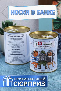 Носки мужские в банке GL739