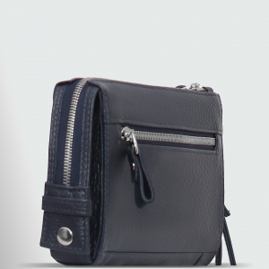 Мужская кожаная сумка Richet 2300LN 336 Синий