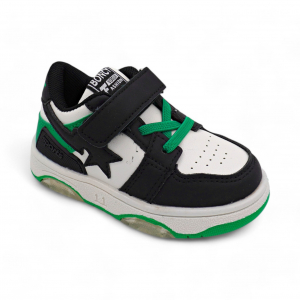 LED-Кроссовки С791-10 зелено черные