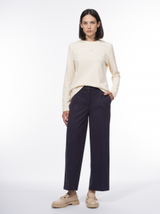 Укороченные брюки из вискозного трикотажа