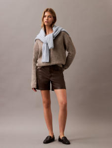 90s Faux Leather Shorts