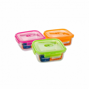 Контейнер ПЮРБОКС АКТИВ НЕОН МИКС 760мл квадратный