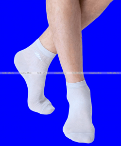 5 ПАР - ЮстаТекс носки мужские укороченные спортивные 1с19 сетка серые