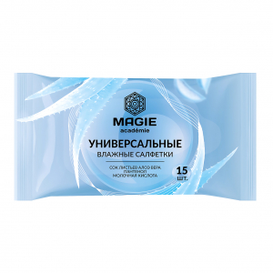 Влажные салфетки MAGIE ACADEMIE универсальные 15 шт