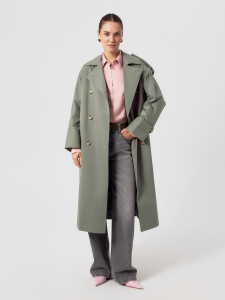 Классический двубортный тренч