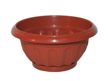 Горшок Ирис+поддон 6.2л коричневый