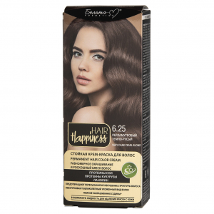 Крем-краска для волос HAIR Happiness стойкая тон №6.25 Перламутр. темно-русый, Белита-М/16/ОПТ