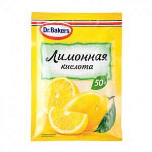 Лимонная кислота Dr.Bakers, 50 г