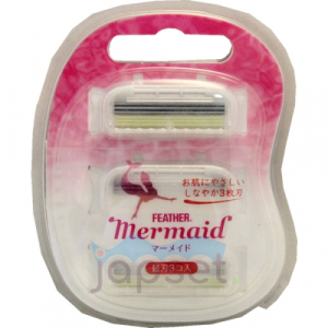 Feather Mermaid Rose Pink Запасные кассеты с тройным лезвием для станка  (Русалочка)