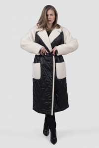 02-3295 Пальто женское утепленное (пояс)