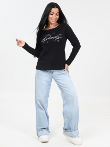 Флоп - лонгслив черный