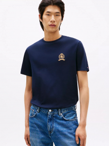 Embroidered Crest Logo T-Shirt