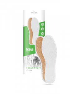 BRAUS Стельки KOREK FROTTE (махровая хлопковая ткань