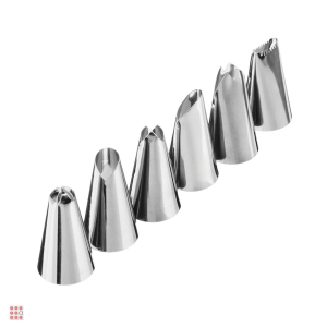 Набор кондитерских насадок 6 шт, вариант 3, нерж. сталь