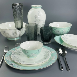 555-127 Обеденный сервиз 24пр. SABRINA в под.уп.(х2)Костяной фарфор