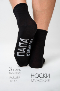 Носки мужские Папа отдыхает (набор 3 пары)