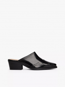 Leather Western Mule
