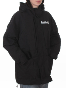 3106 BLACK Куртка демисезонная женская (100 гр. холлофайбер)