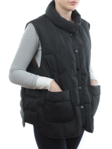 24-616 BLACK Жилет утепленный женский (пух)