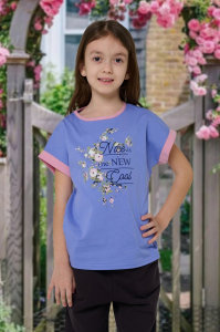 футболка для девочки Д 098/1-12 -50%