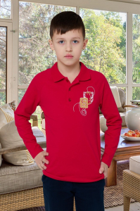 лонгслив поло для мальчика М 060/1-05 -50%