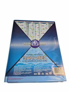 Штора п/э 180*180 Лебеди гол.Альфа