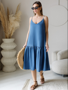 Сарафан из лиоцелла под деним