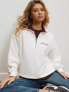 Свитшот на металлической молнии