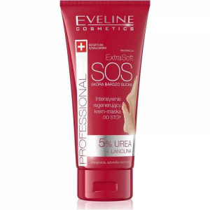 Крем-маска для ног интенсивно регенерирующий для очень сухой кожи EXTRA SOFT SOS EVELINE