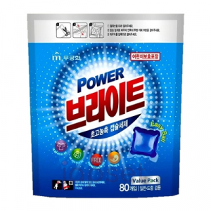 Power Bright Ultra-Concentrated Capsules Жидкое средство для стирки, ультраконцентрат, морской бриз, капсулы, 80 шт