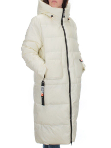 H-2209 WHITE Пальто зимнее женское (200 гр .холлофайбер)
